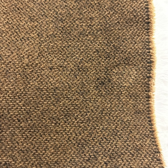 Fendi 💯 Wool Brown and Black fringe scarf unisex - Picture 10 of 13